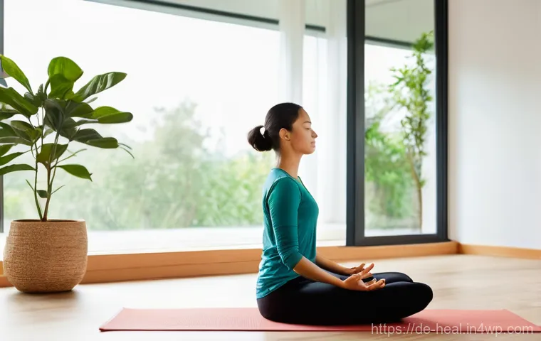 정신 건강 관리의 혁신적 접근 - **Accessible Online Therapy Session:**
    A professional yet approachable woman in her mid-thirties...